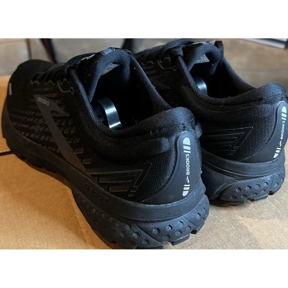 Brooks Ghost 13 Women's Size 10B Triple Black Athletic Running Shoes Sneakers - Picture 10 of 14